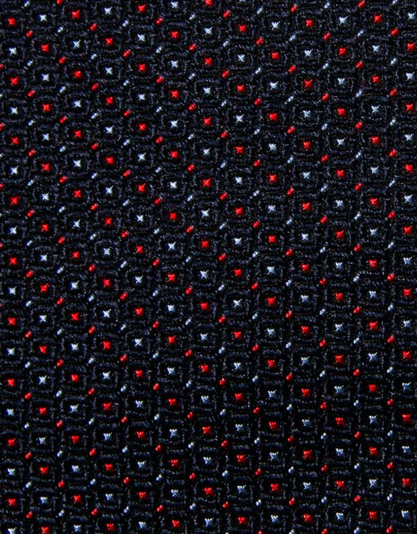 Patrick Hellmann Collection Black Tie With Red And Withe Dots image